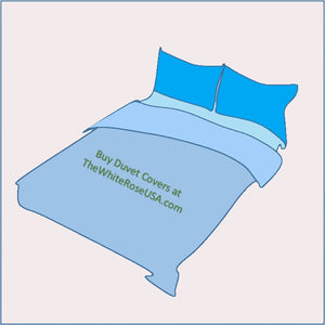 A sketch of a duvet cover created by thewhiteroseusa.com