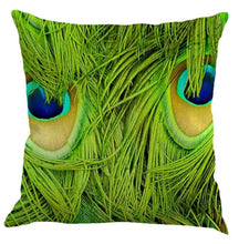 Peacock Feather Decorative Pillow Case | Cushion Cover