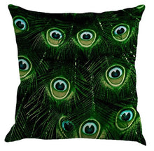 Peacock Feather Decorative Pillow Case | Cushion Cover