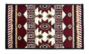 Geometric Thin Door Mat Entry Rug - Geometric Accent - The White Rose USA