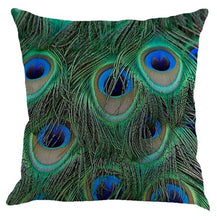 Peacock Feather Decorative Pillow Case | Cushion Cover