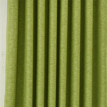 Modern Green Faux Tulle, Cotton Curtains and Drapes