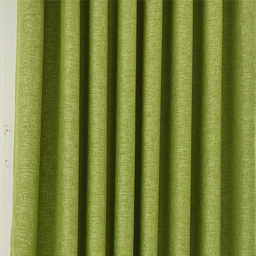 Modern Green Faux Tulle, Cotton Curtains and Drapes