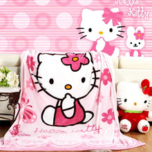 Hello Kitty Plush Flannel Blanket for Kids - Twin