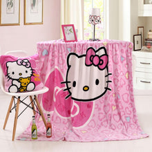 Hello Kitty Plush Flannel Blanket for Kids - Twin