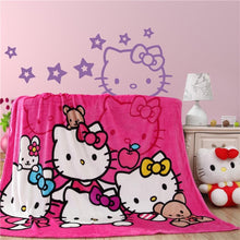 Hello Kitty Plush Flannel Blanket for Kids - Twin