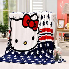 Hello Kitty Plush Flannel Blanket for Kids - Twin