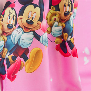 Close up view of Minnie Mouse Curtain design