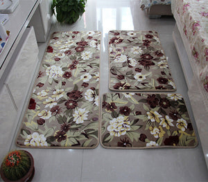 Trendy Designer Bath Rugs | Mats - 3 pc set - The White Rose USA