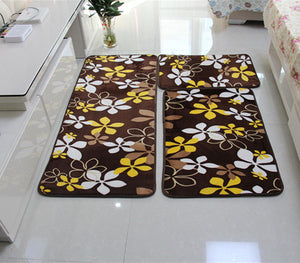 Trendy Designer Bath Rugs | Mats - 3 pc set - The White Rose USA