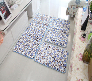 Trendy Designer Bath Rugs | Mats - 3 pc set - The White Rose USA