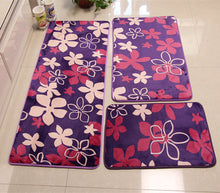 Trendy Designer Bath Rugs | Mats - 3 pc set - The White Rose USA