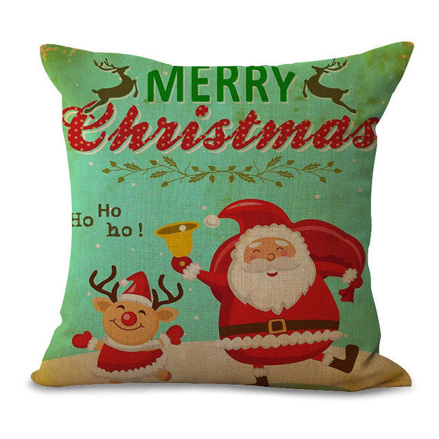 Christmas Pillow Cases and Cushion Covers - Santa Greets