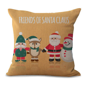 Christmas Pillow Cases and Cushion Covers - Santa and Friends