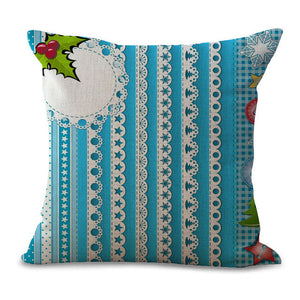 Christmas Pillow Cases and Cushion Covers - Ice Strings