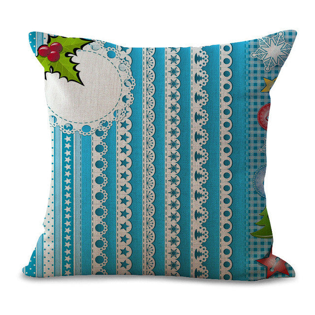 Christmas Pillow Cases and Cushion Covers - Ice Strings