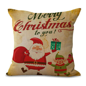 Christmas Pillow Cases and Cushion Covers - Santa Greetings