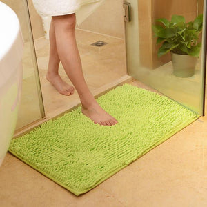 light green bathroom rug