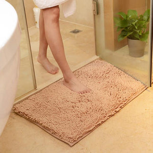 Camel Brown Bathroom Rug