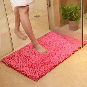 pink bathroom rug