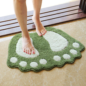 Gorilla Footprint Non Slip Bath Mat or Bath Rug - The White Rose USA