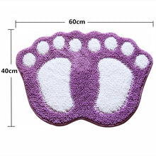 Gorilla Footprint Non Slip Bath Mat or Bath Rug - The White Rose USA