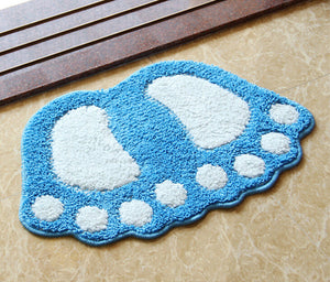 Gorilla Footprint Non Slip Bath Mat or Bath Rug - The White Rose USA