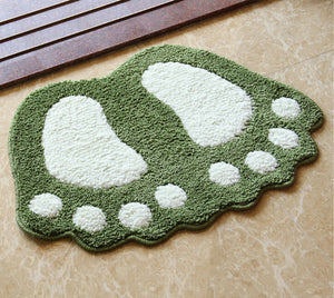 Gorilla Footprint Non Slip Bath Mat or Bath Rug - The White Rose USA