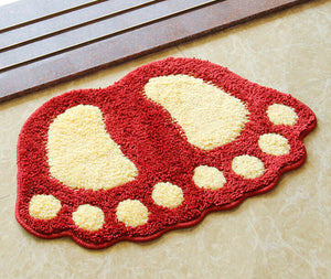 Gorilla Footprint Non Slip Bath Mat or Bath Rug - The White Rose USA