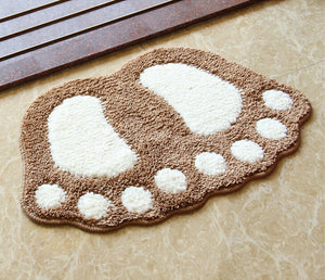 Gorilla Footprint Non Slip Bath Mat or Bath Rug - The White Rose USA