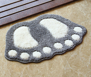 Gorilla Footprint Non Slip Bath Mat or Bath Rug - The White Rose USA