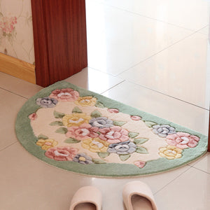 Retro Flower Bathroom Rugs