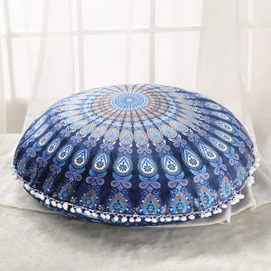 Standard Round Bohemian Cushion Cover I Pillow Case - The White Rose USA